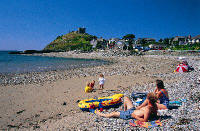 On the beach at Criccieth